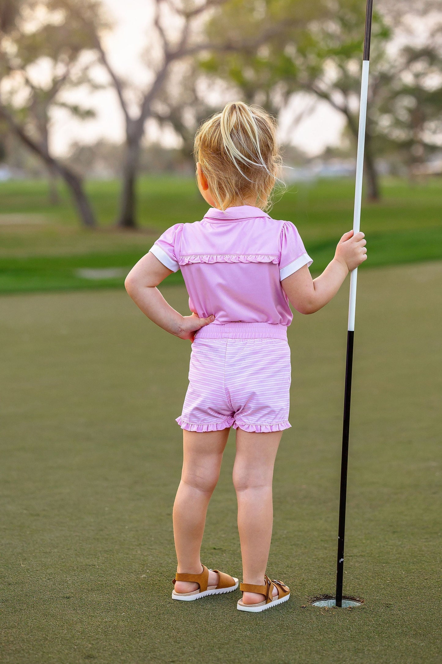 Girls Toddler Mini Sutton Shorts-Sonoma Stripe Blush