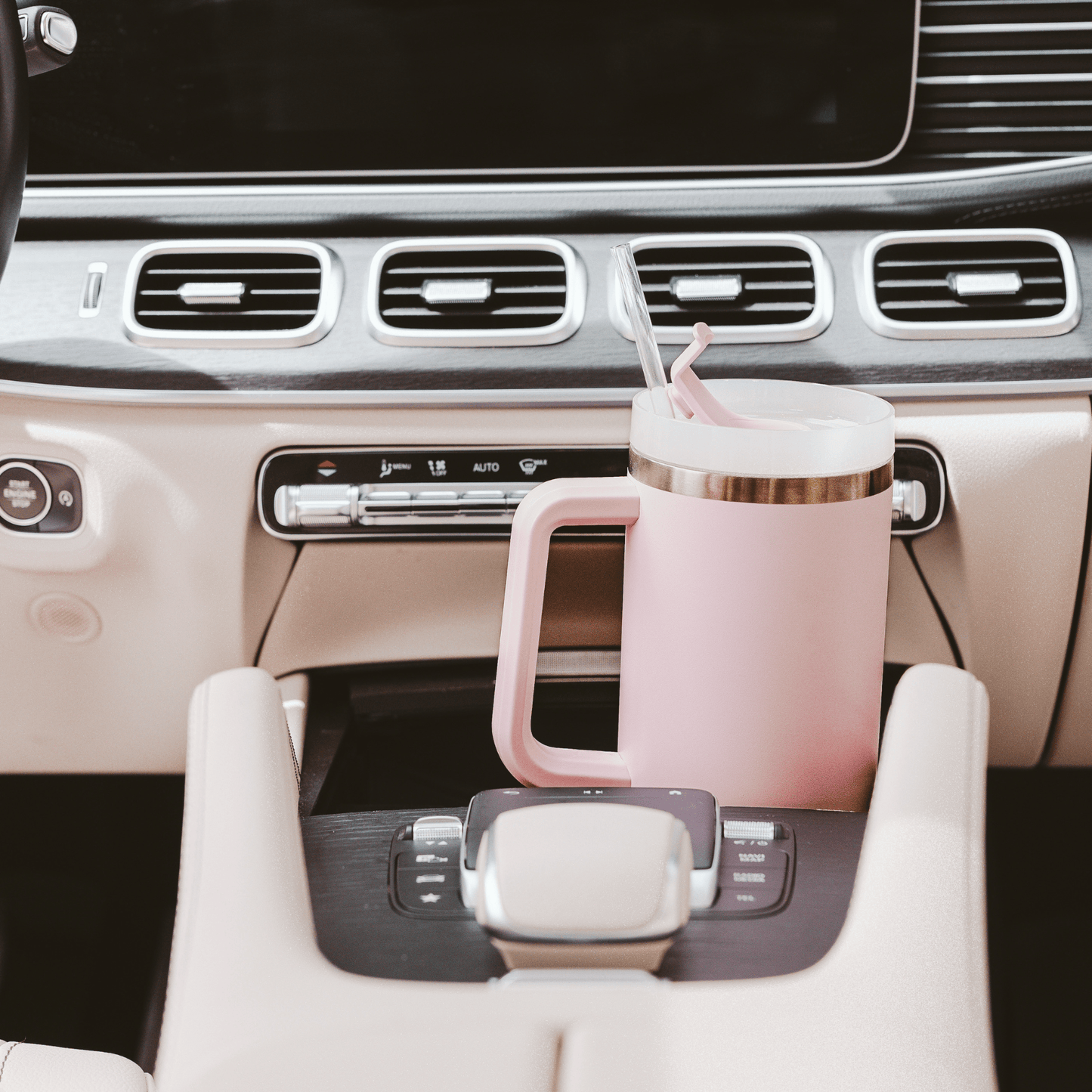 Blush Pink Metal 40 oz Tumbler