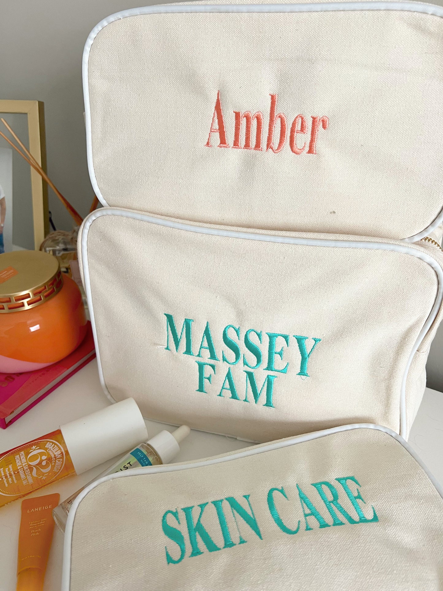 Canvas Makeup Bag Collection