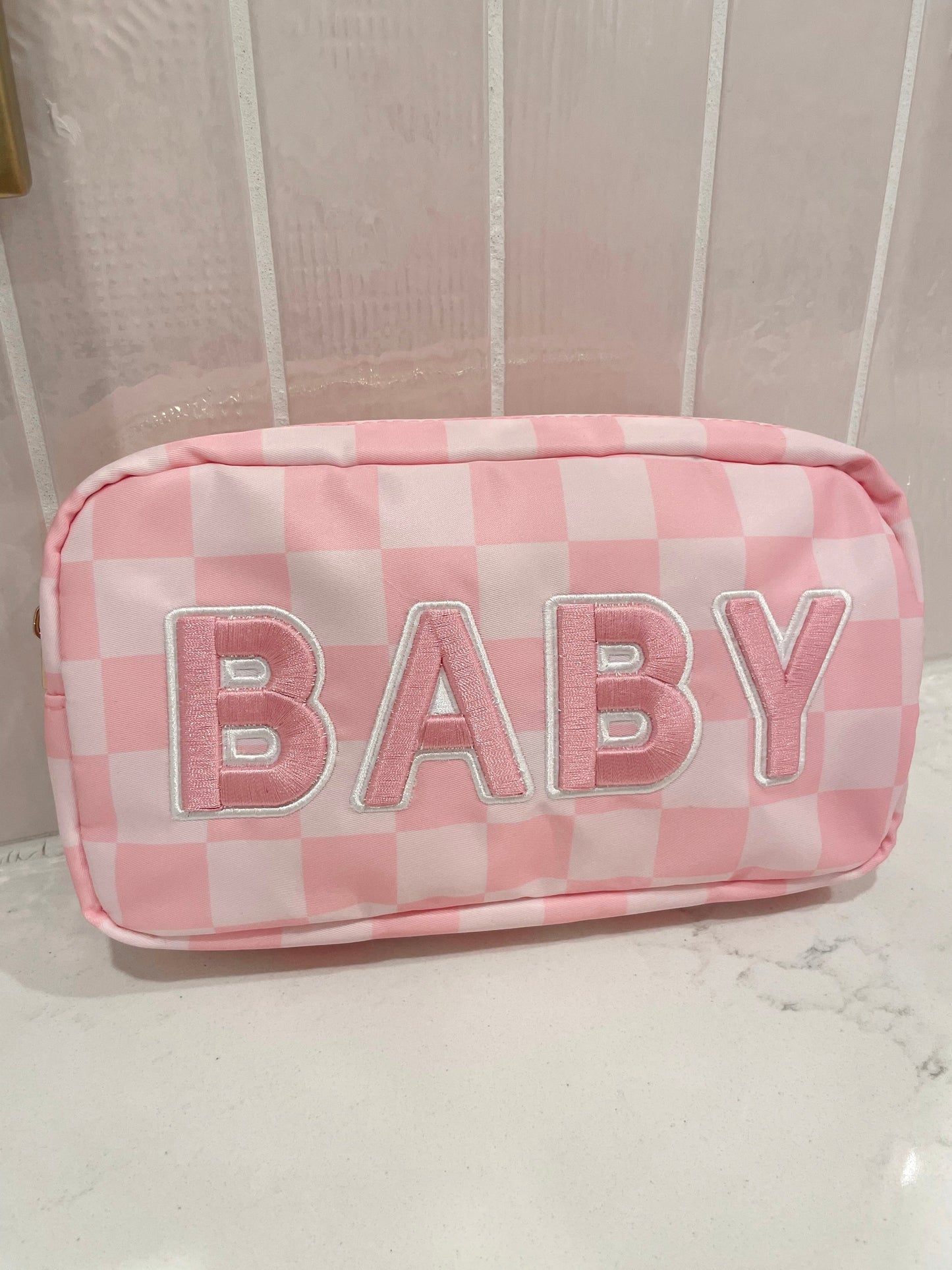 Baby Medium Bag - Pink Checkered