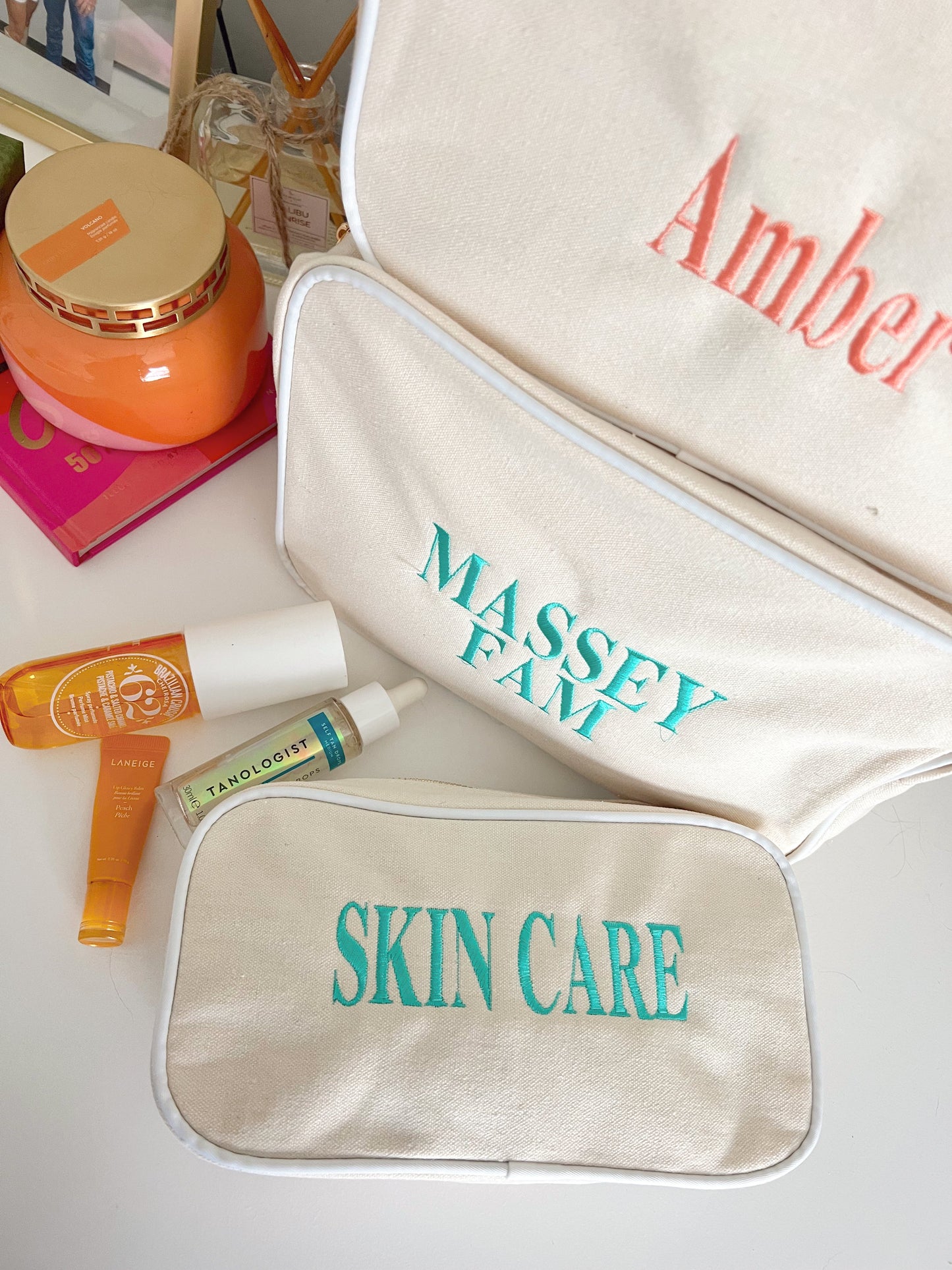 Canvas Makeup Bag Collection