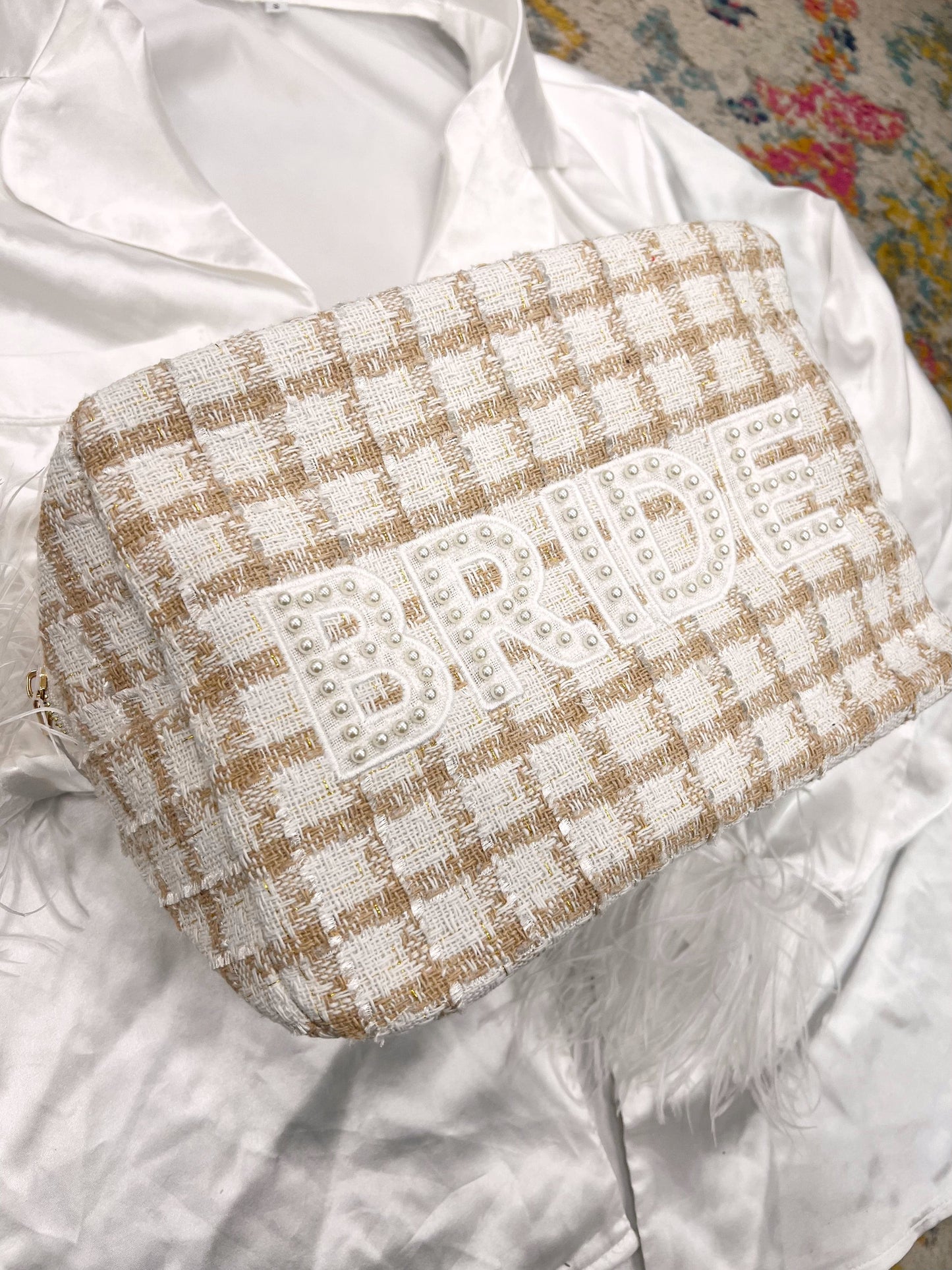 Bride Pearl XL - Beige Plaid