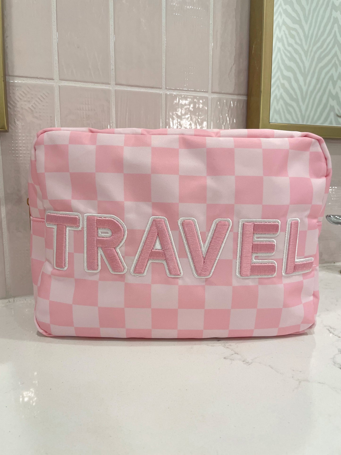 Travel XL - Pink Checkered