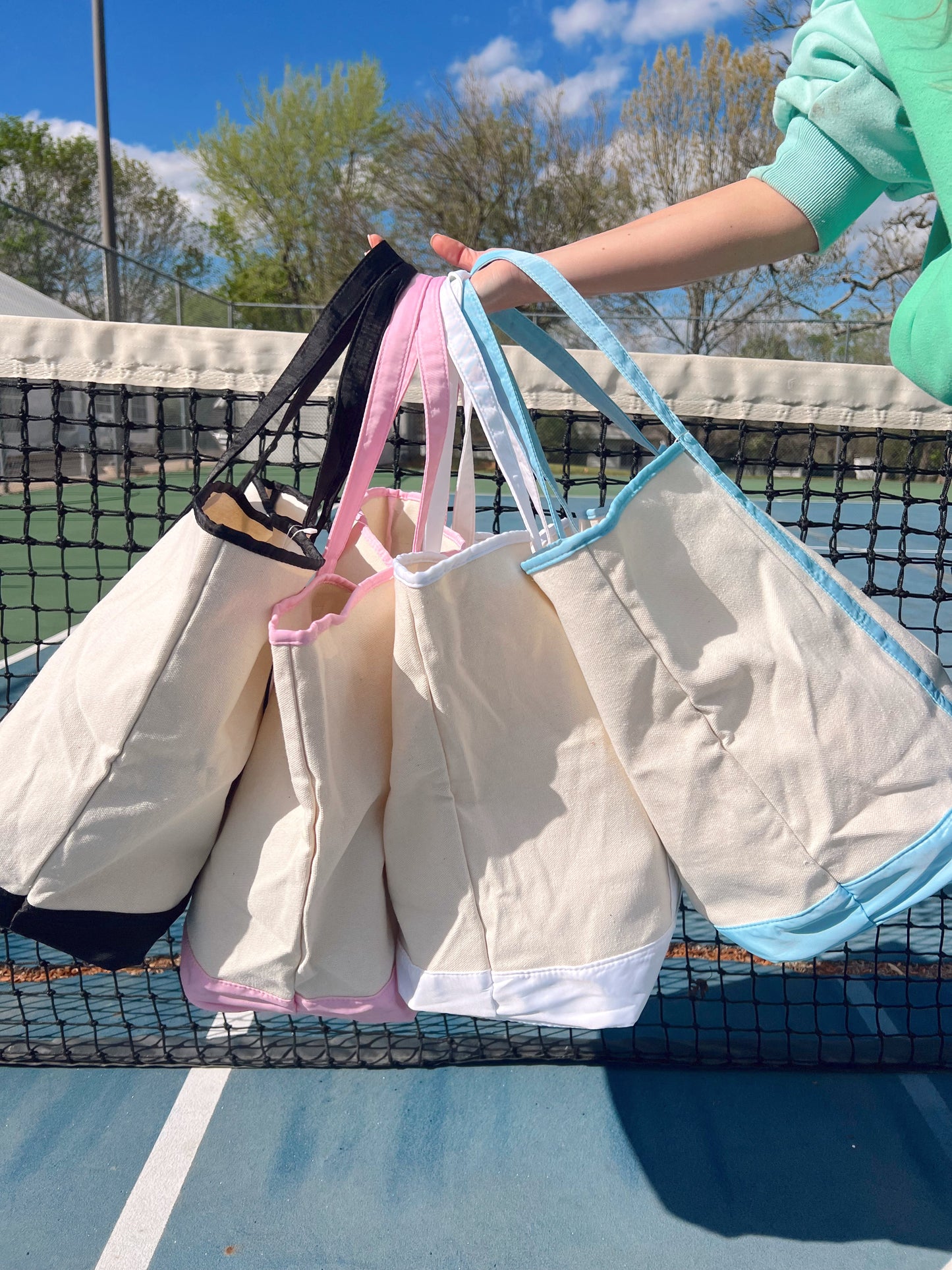 Canvas Boat Tote - Embroidered