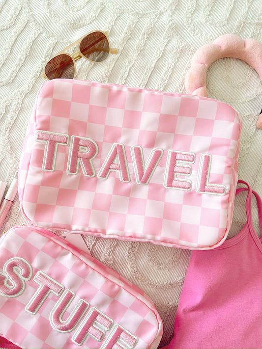 Travel XL - Pink Checkered