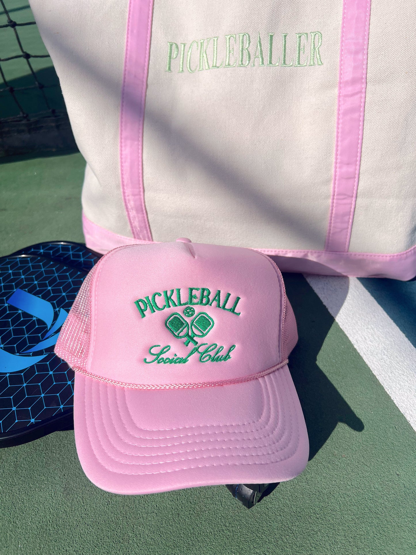 Pickleball Social Club Embroidered Trucker Hat