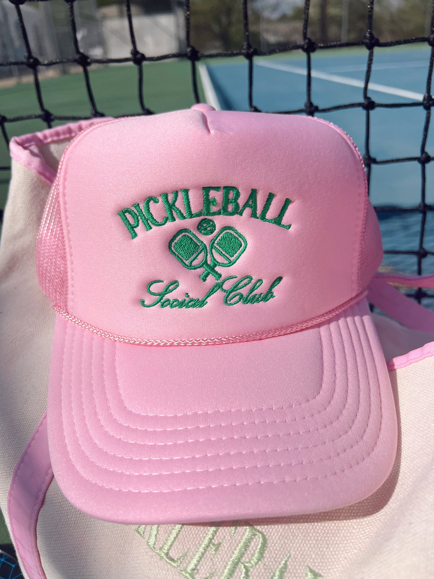 Pickleball Social Club Embroidered Trucker Hat