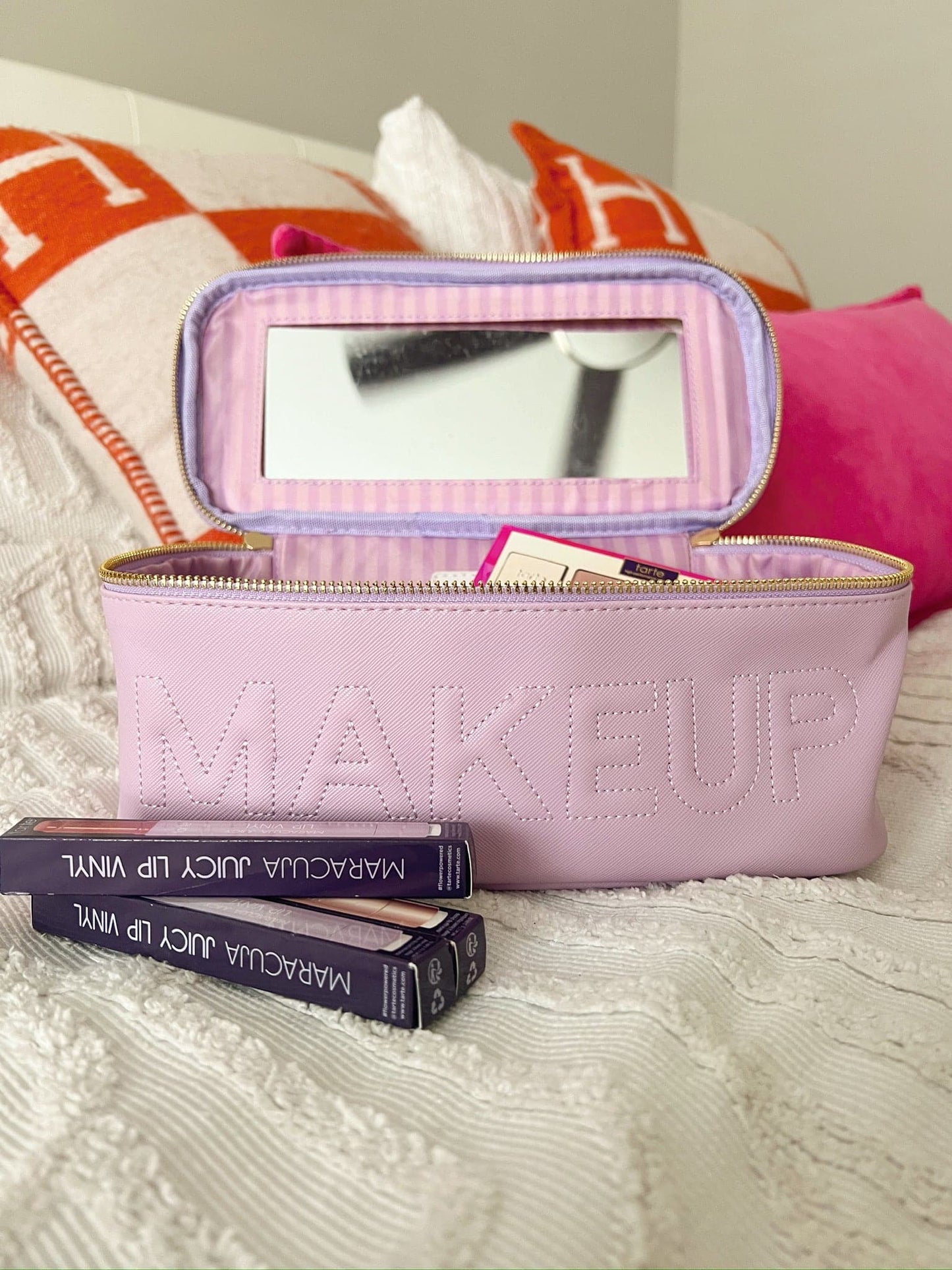 Makeup - Lilac Leather Open Top