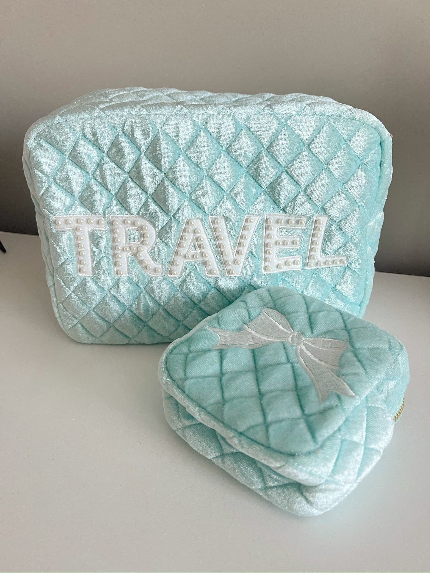 Travel XL - Baby Blue Velvet