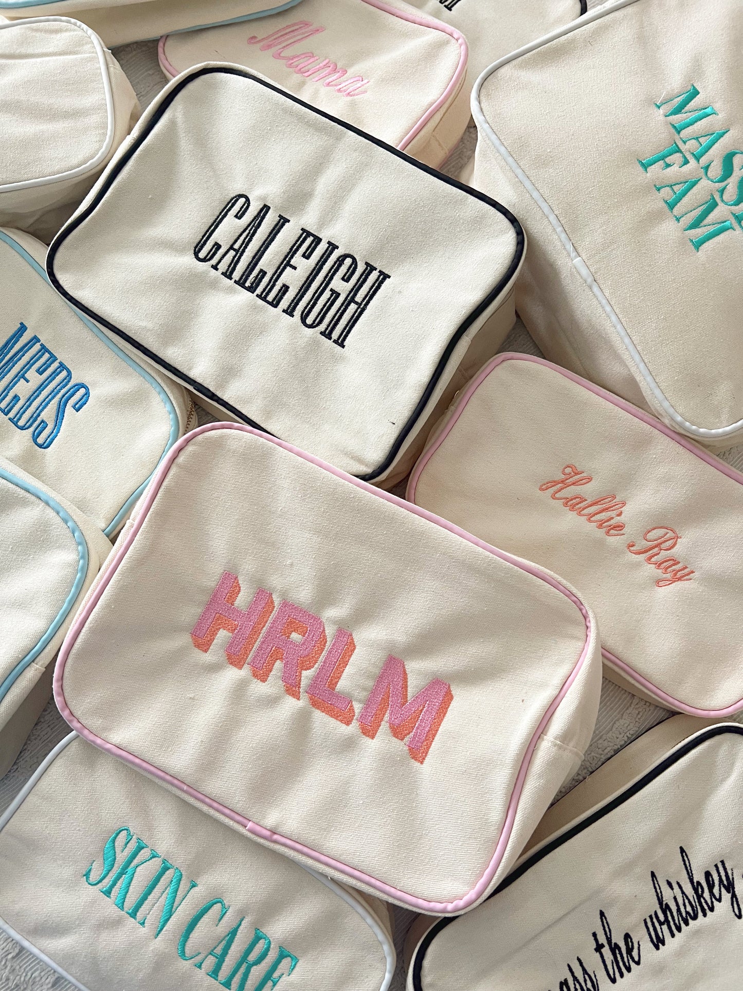 Canvas Makeup Bag Collection