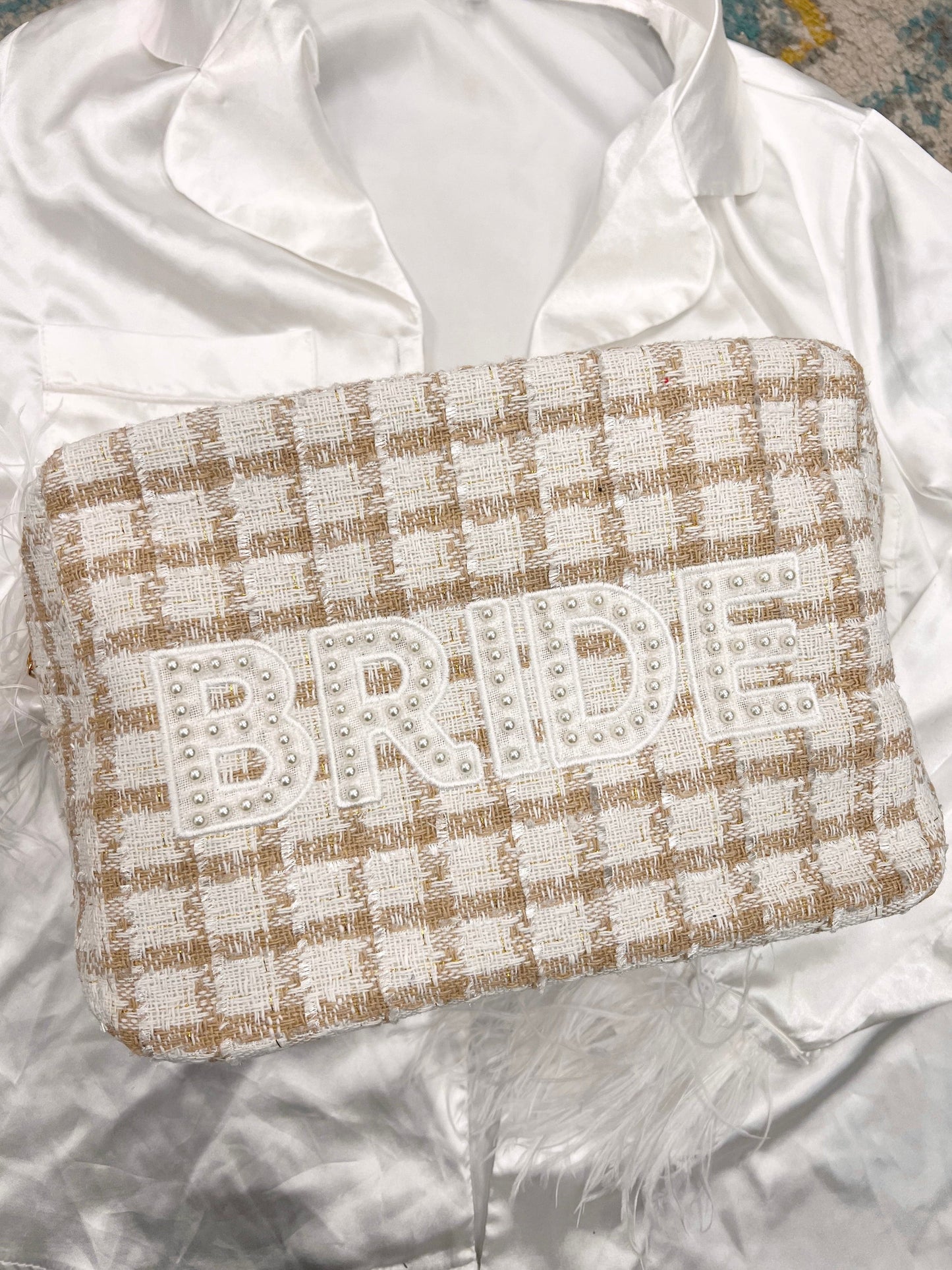 Bride Pearl XL - Beige Plaid