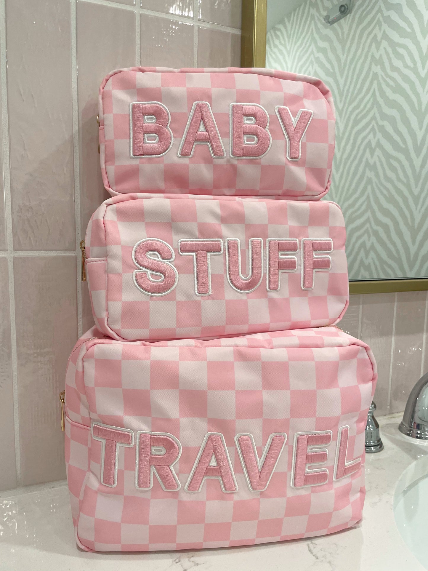 Travel XL - Pink Checkered