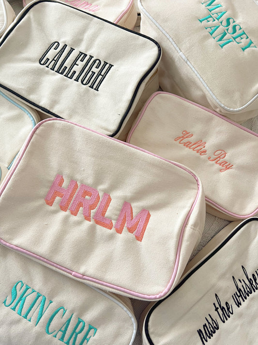 Canvas Makeup Bag Collection