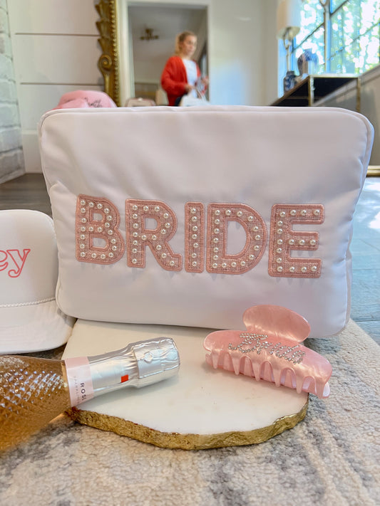 Bride XL - White with Pink Pearls