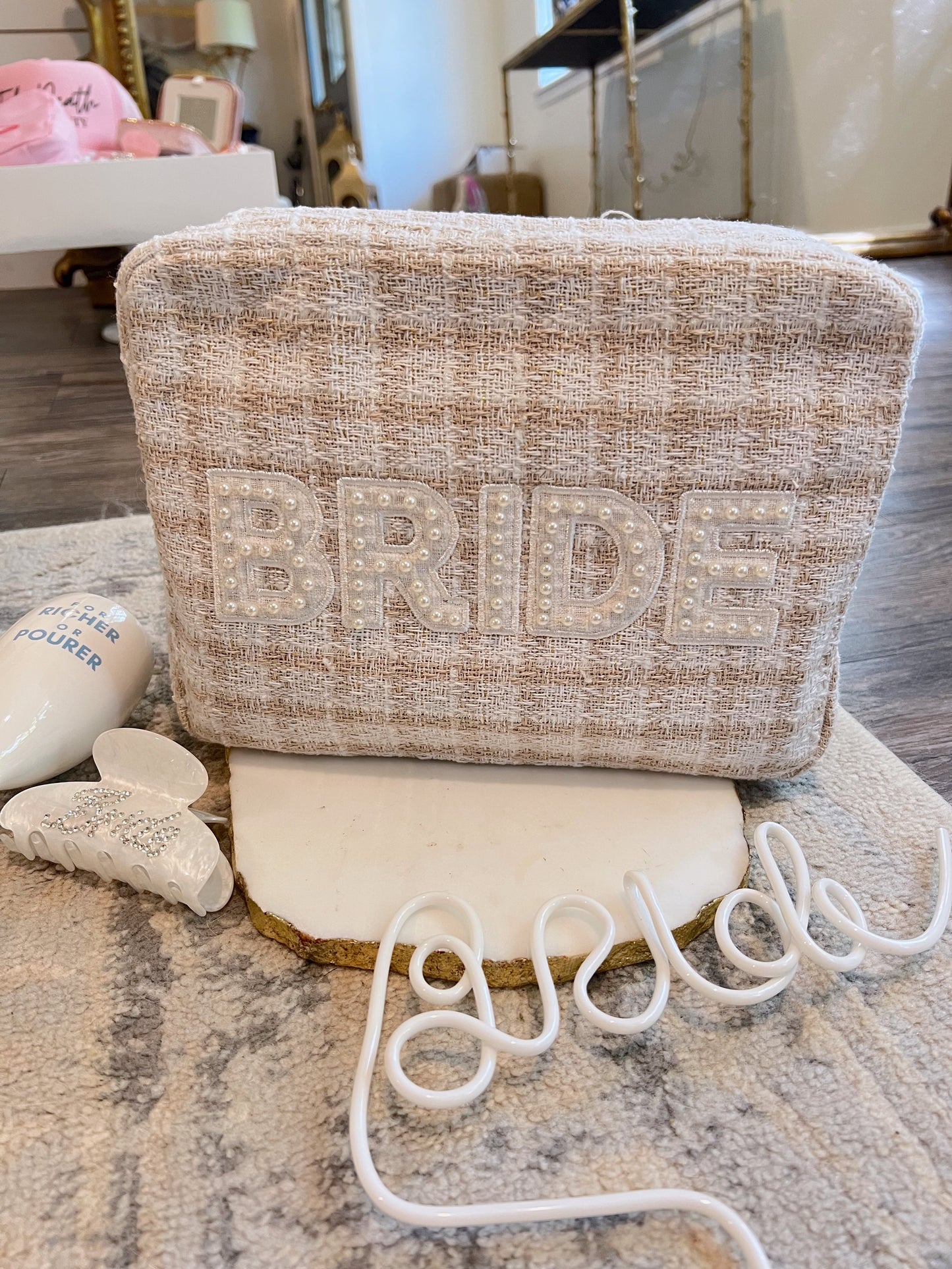 Bride Pearl XL - Beige Plaid