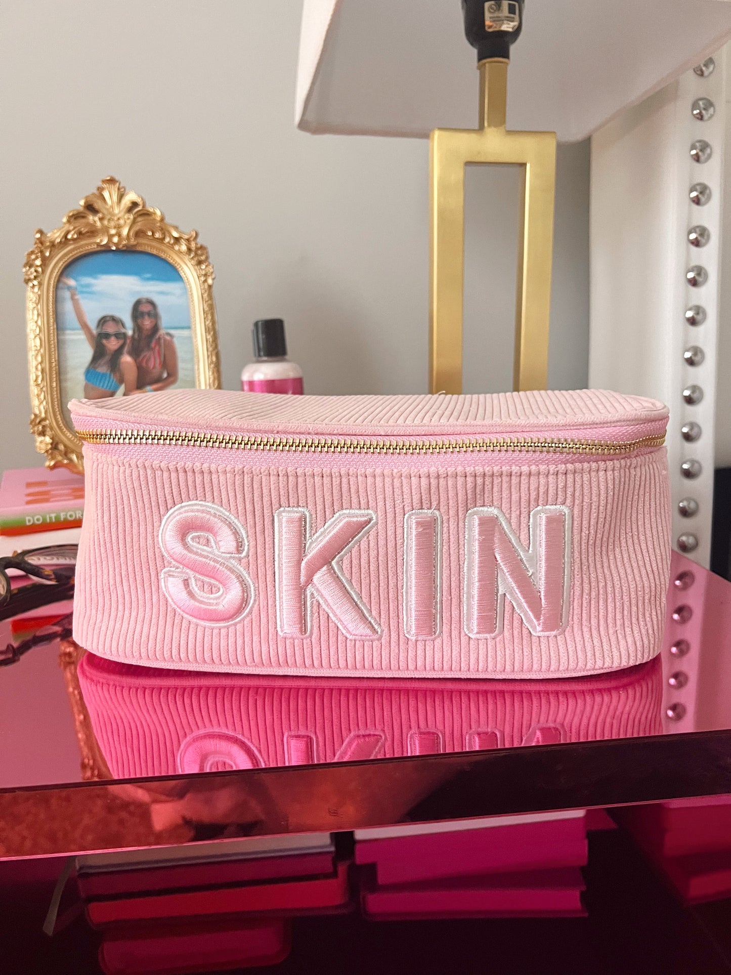 Skin - Pink Corduroy Open Top