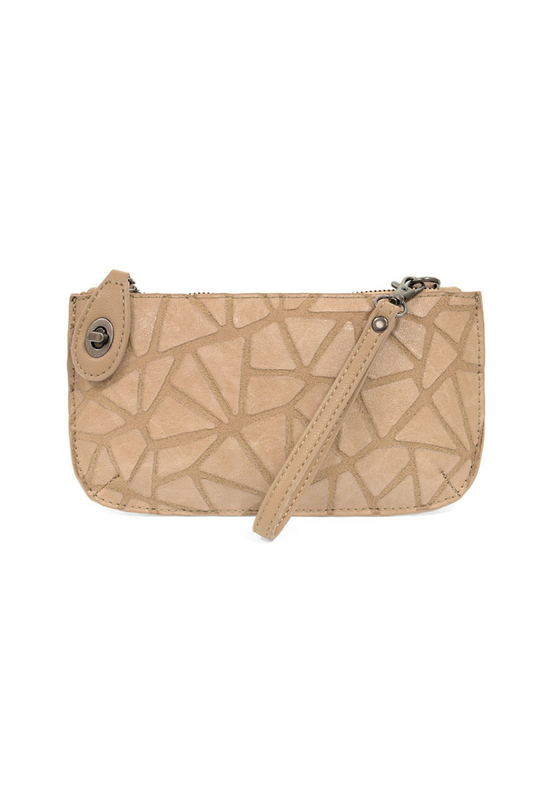 Geo Crossbody Wristlet Clutch