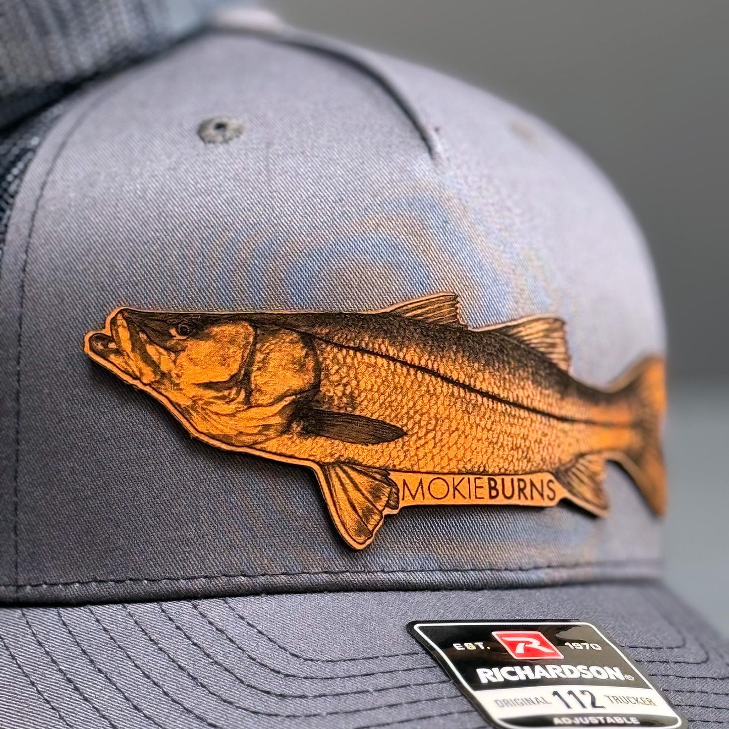 Snook Fishing Trucker Hat - Mid Profile Snapback Saltwater Fishing Gift