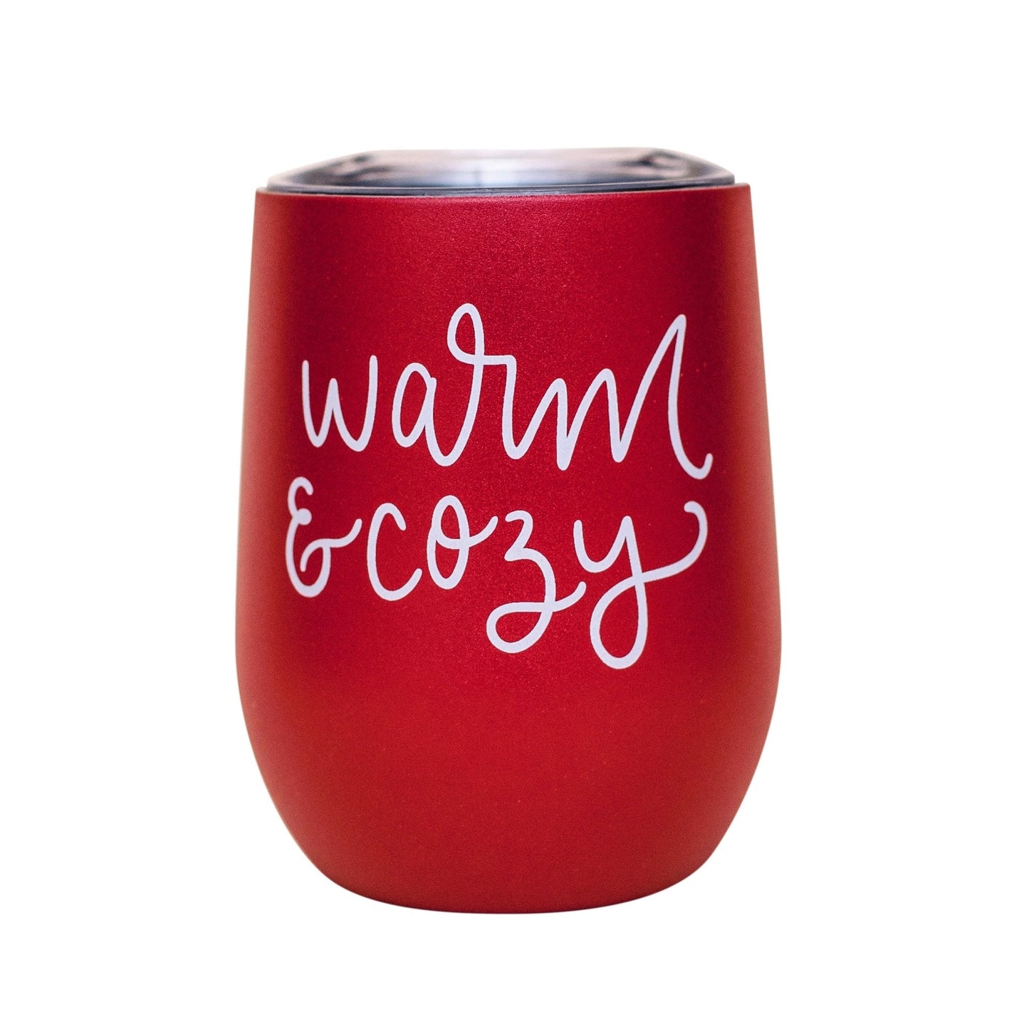 Warm and Cozy Metal Wine Tumbler