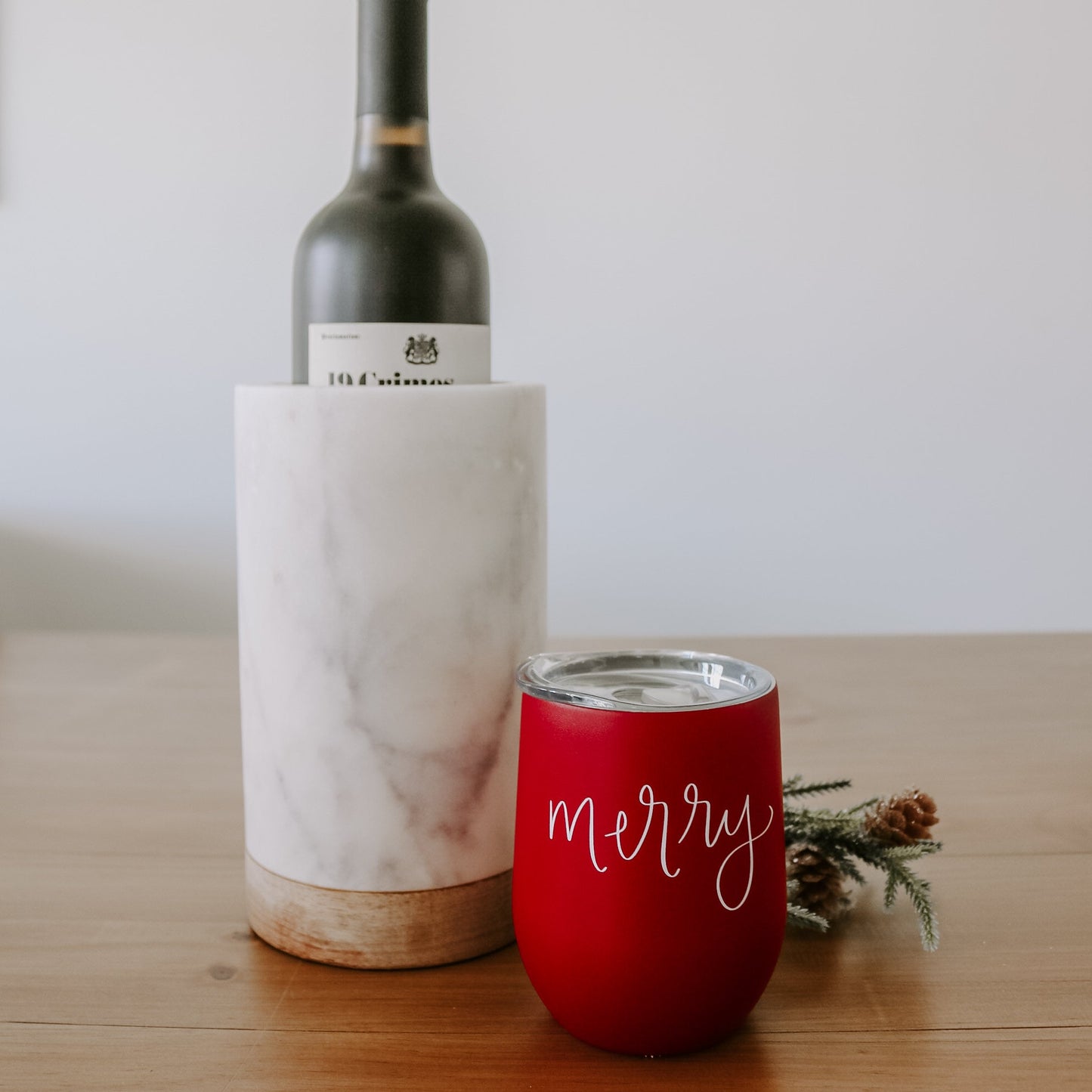 Merry Metal Wine Tumbler