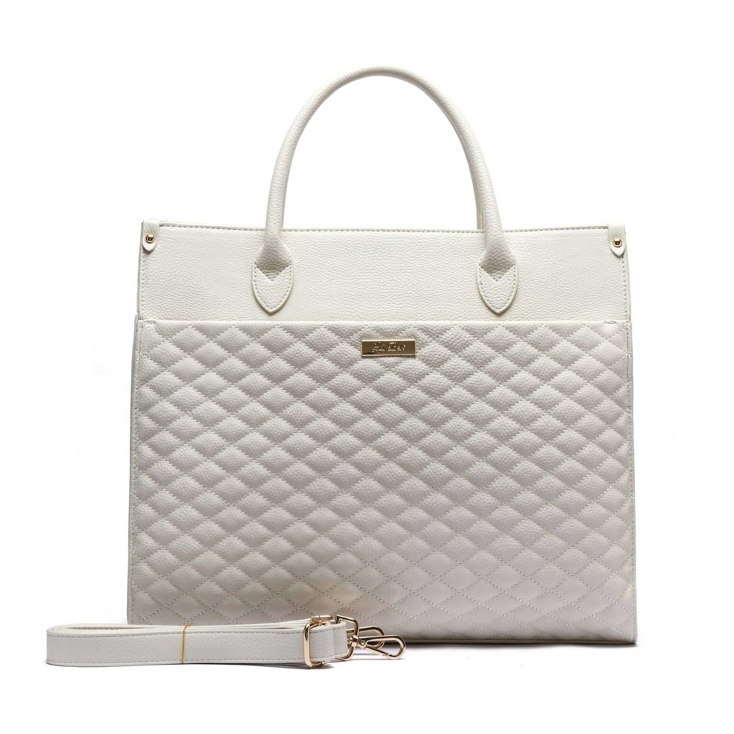 Monaco Tote Bag | Pearl White