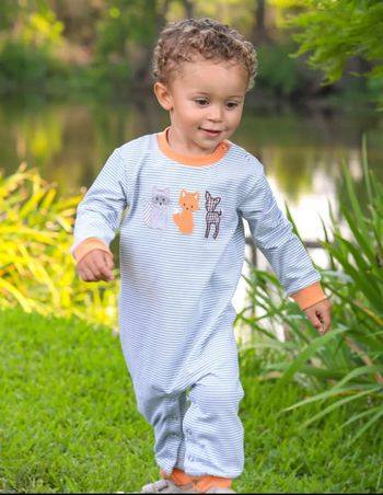 Jellybean Woodland Friends Long Sleeve Romper