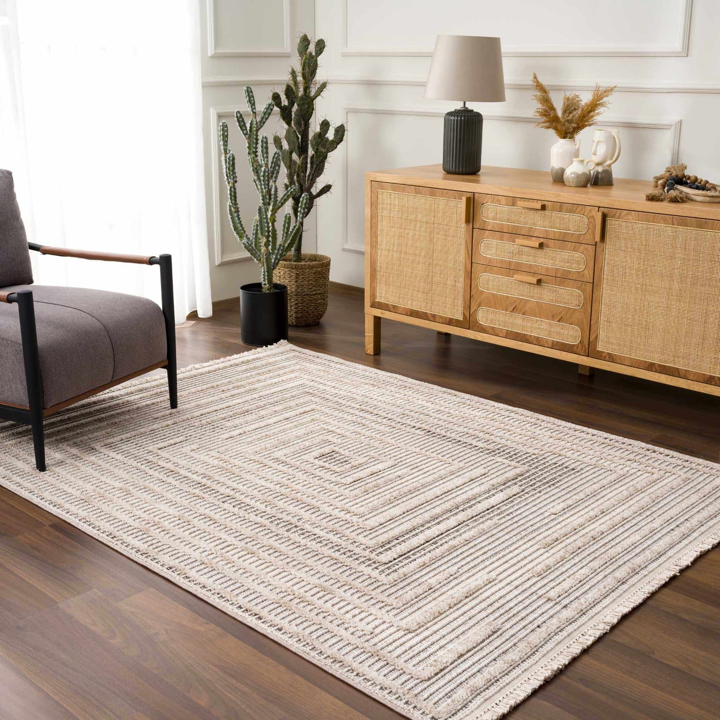 Lunao Elegant High/Low Area Rug