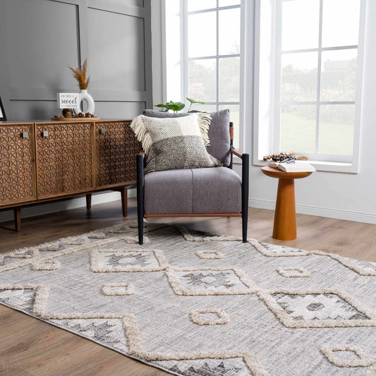 Serkomen High-Low Area Rug - Clearance