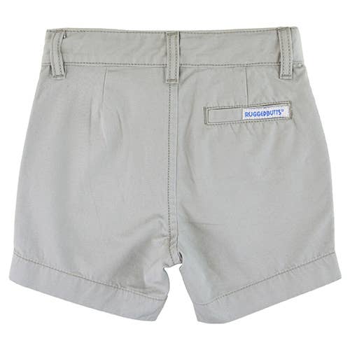 RuffleButts - Harbor Gray Chino Shorts