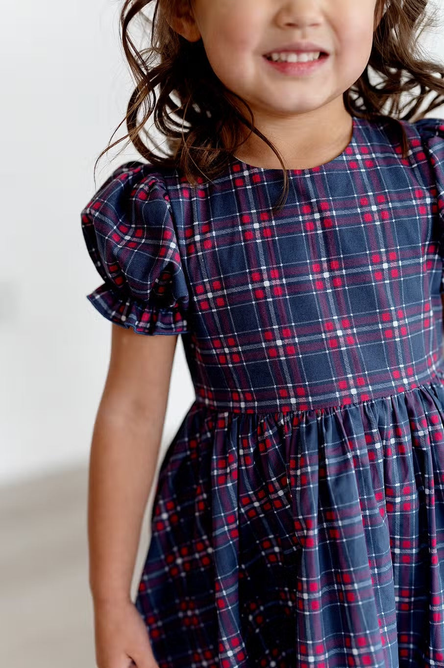 Aura Dress in Holiday Plaid