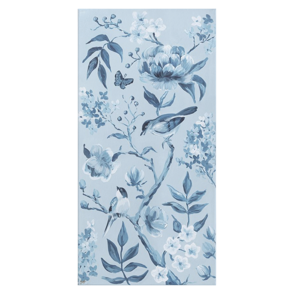 Blue Chinoiserie No. 1, a canvas wrap print