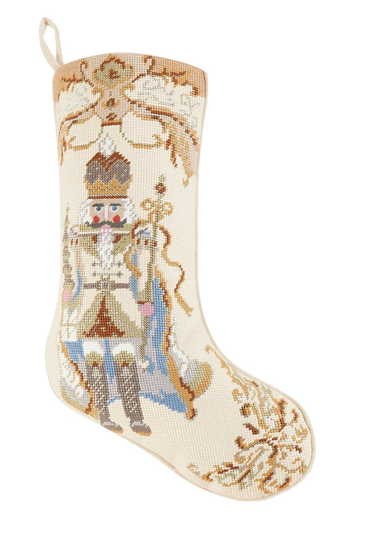 Peking Handicraft - Nutcracker Needlepoint Embroidered Stocking