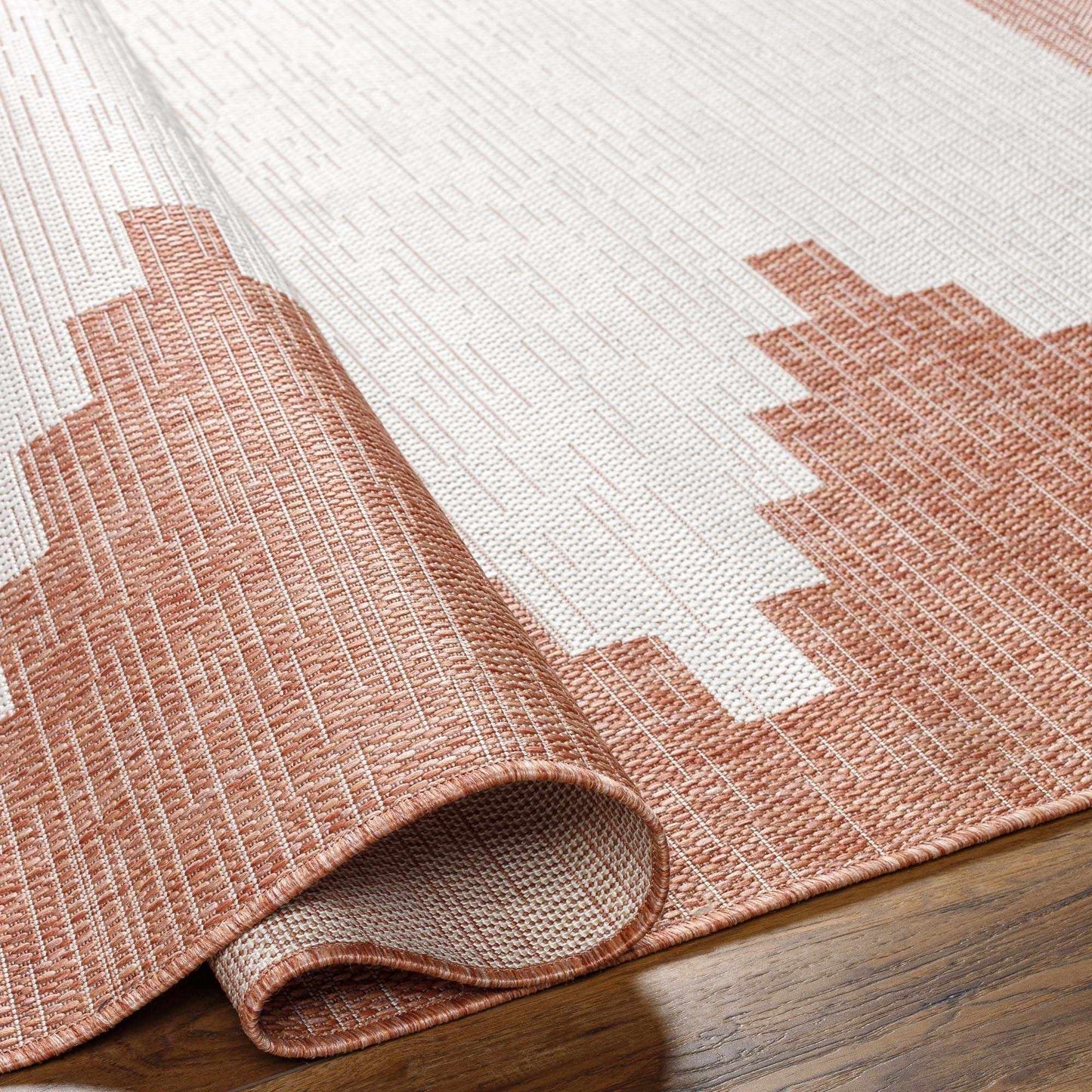 Djugun Brick Red Outdoor Rug