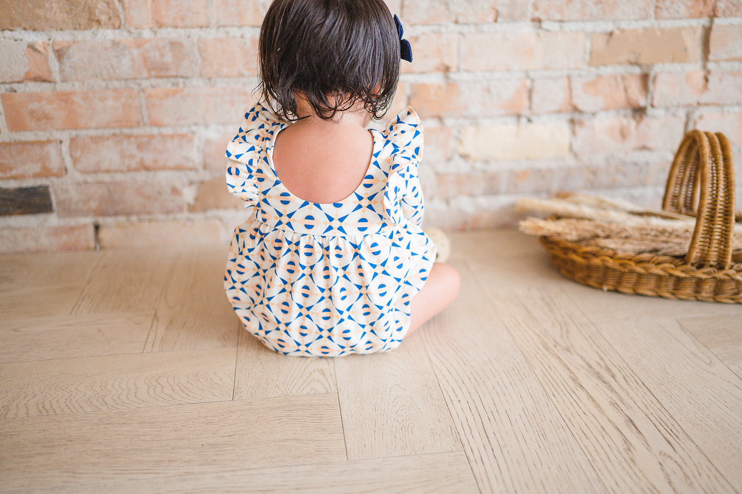 Leah Romper in Geometric