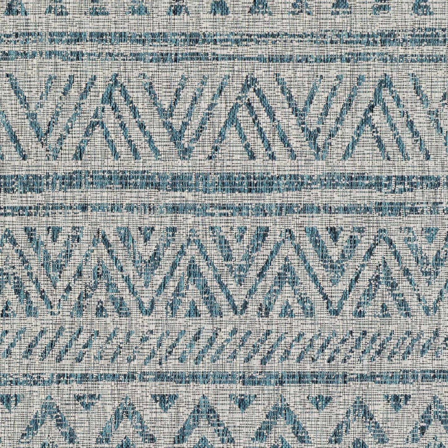 Novato Aqua All Over Pattern Performance Rug