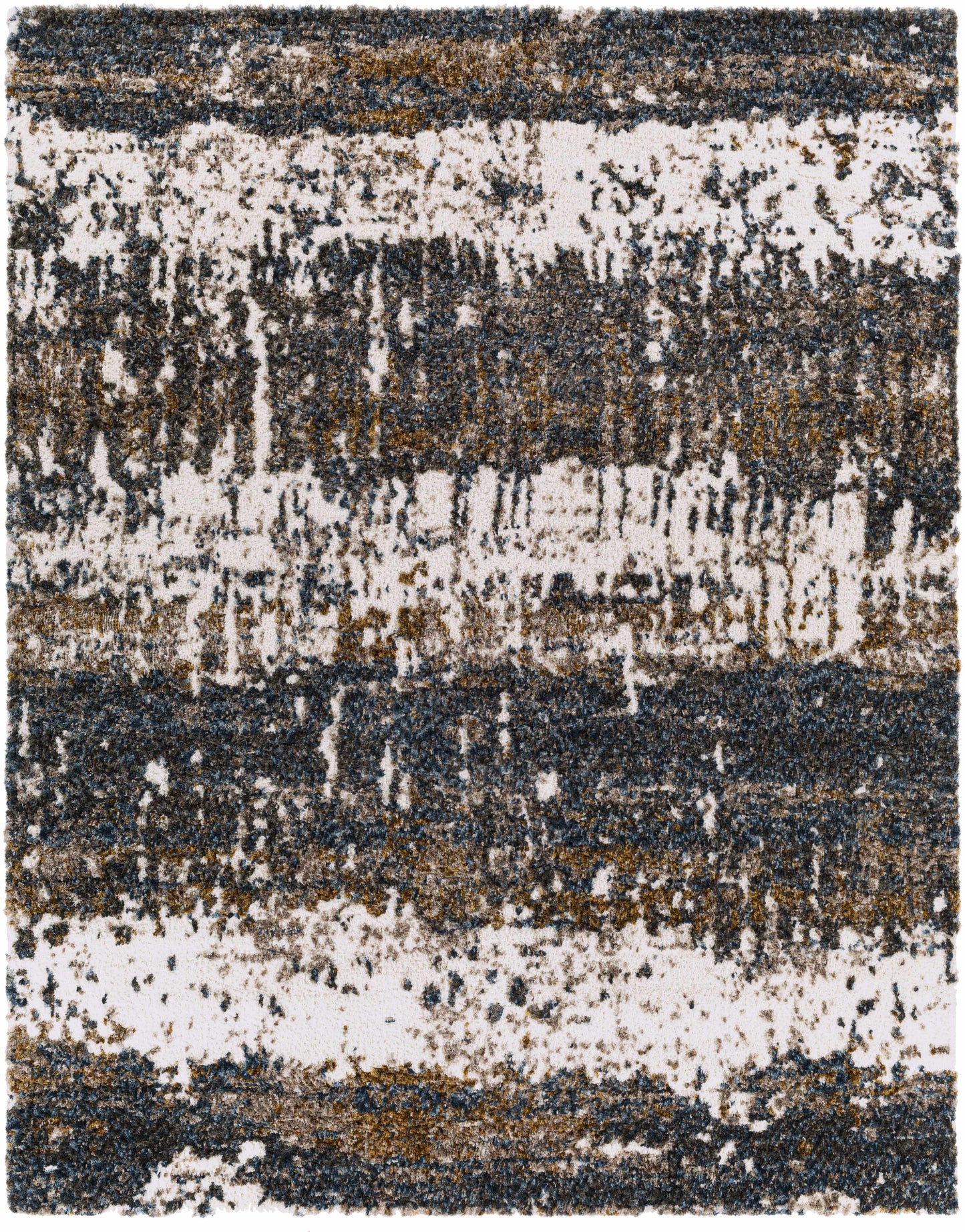 Arboles Abstract Lined Plush Area Rug