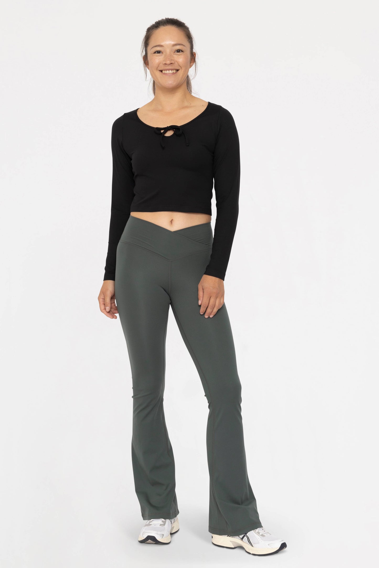 Mono B - Venice Crossover Waist Yoga Pants