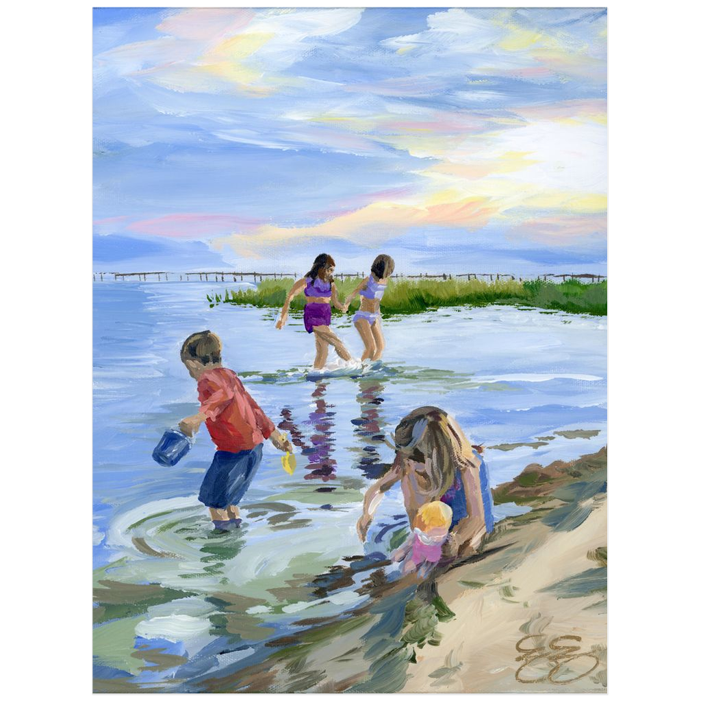 Beach Babies: Skylark, a fine art print on paper