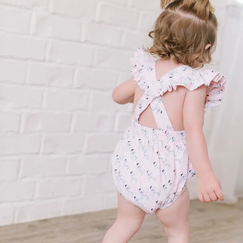 Emmy Romper in Dalmatian 