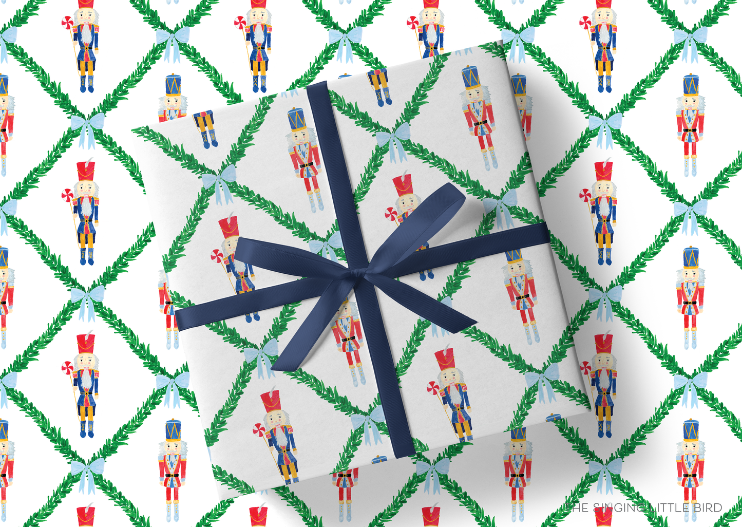 Liesel Anne Studios - Nutcracker Trellis Holiday Gift Wrap [Rolls of 3 Sheets]