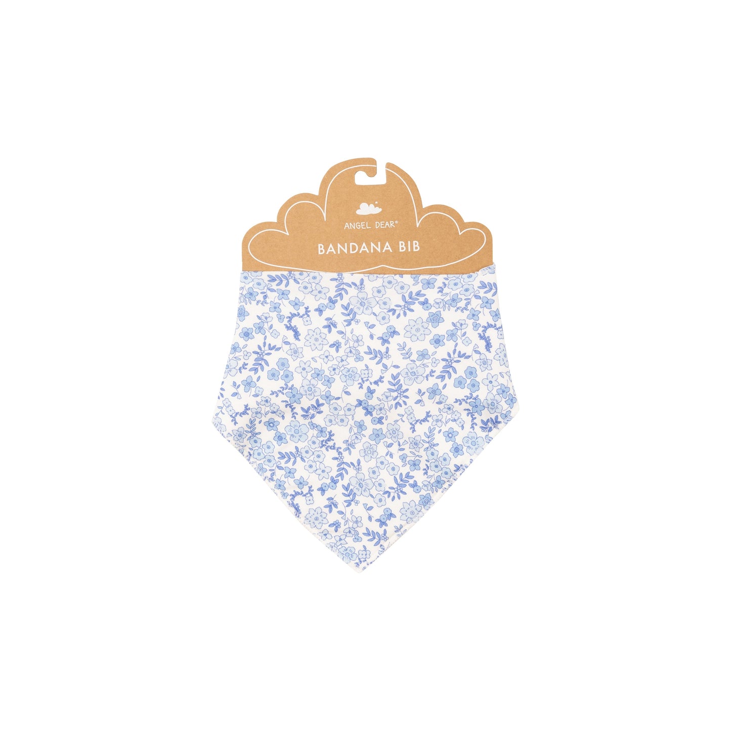 Bandana Bib - Blue Calico Floral