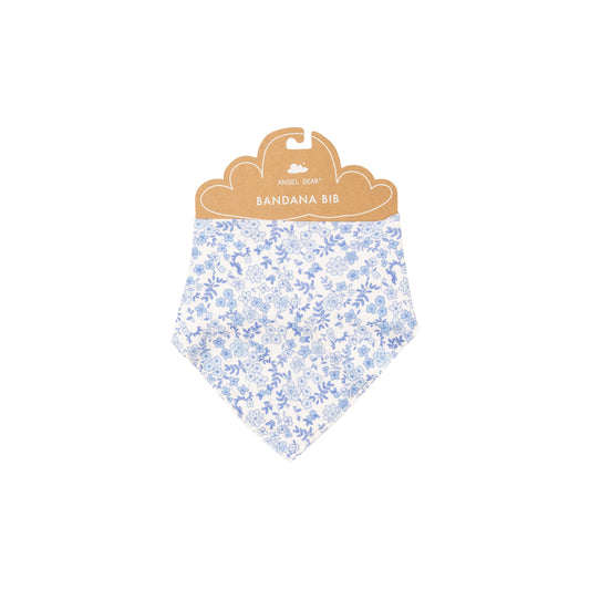 Bandana Bib - Blue Calico Floral