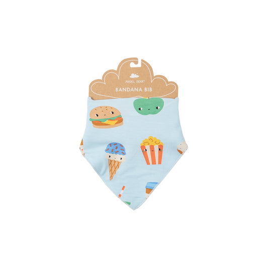 Bandana Bib - Send Snacks Blue