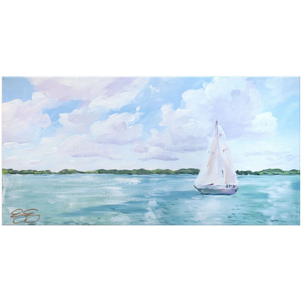 River Sail, a fine art print on paper