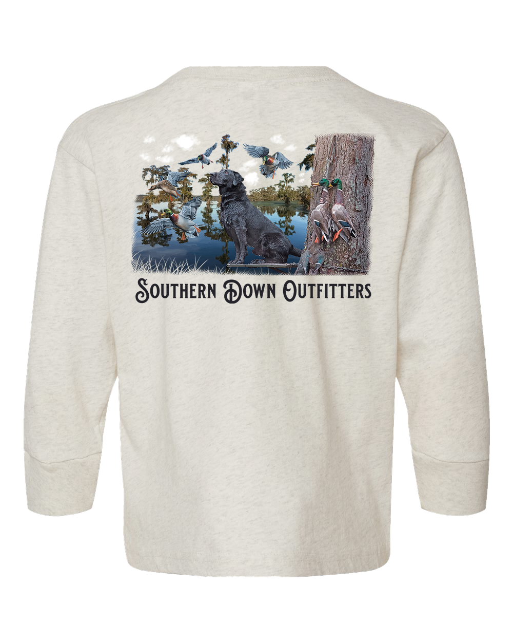 Black Lab Swamp Long Sleeve Youth Tee