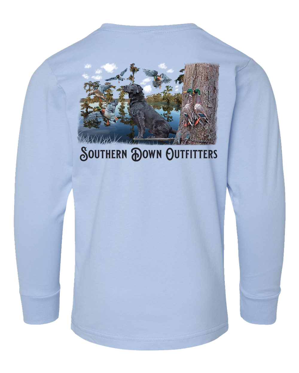 Black Lab Swamp Long Sleeve Youth Tee