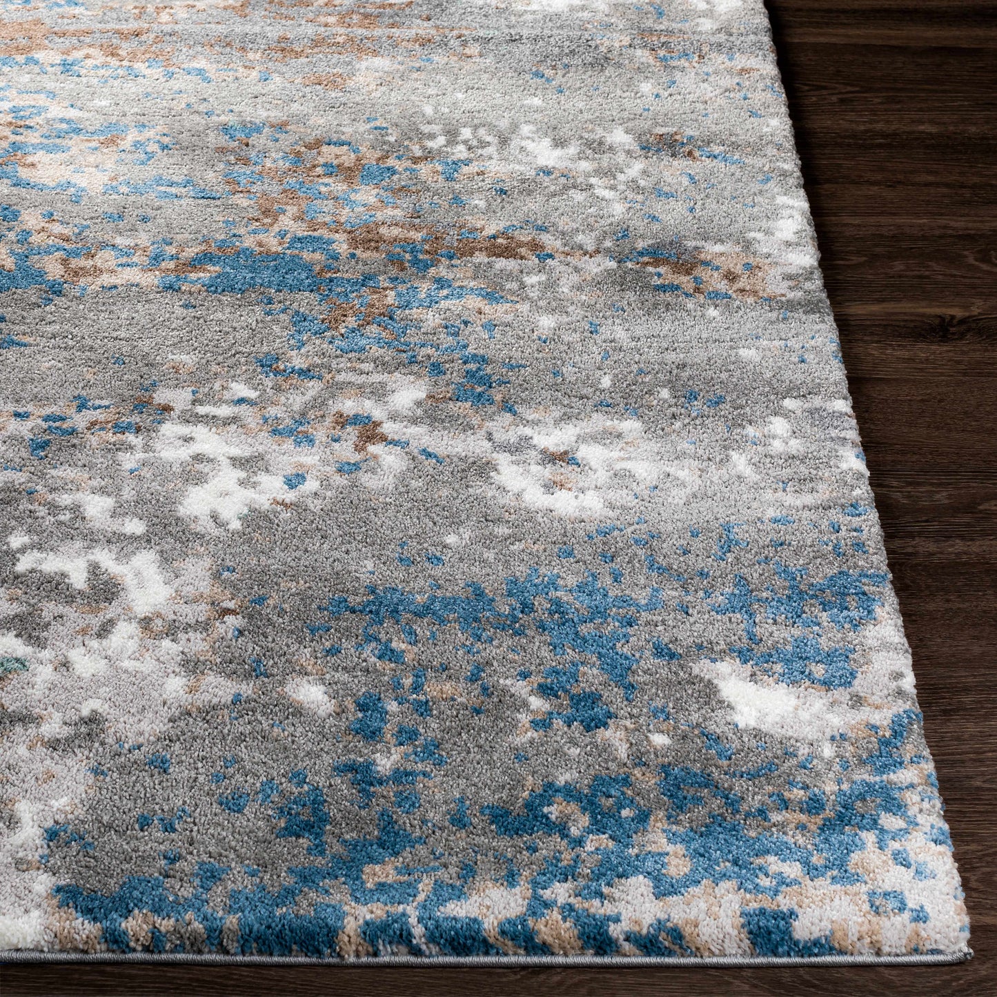 Bramley Blue Hues Plush Rug