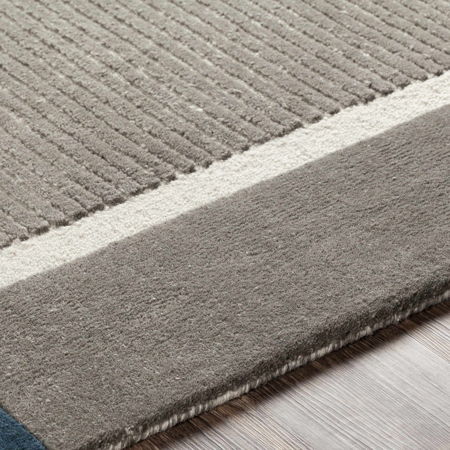 Brooklyn Blue&Gray Modern Wool Rug