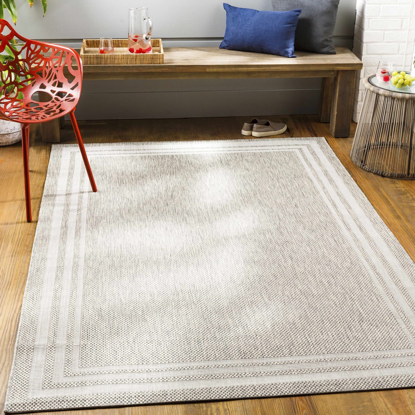 Burradoo Bordered Beige Rug