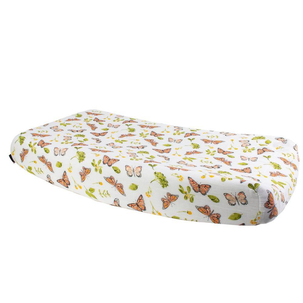 Butterfly Oh So Soft Muslin Changing Pad Cover